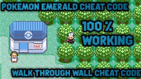 walk through walls cheat pokemon emerald x and y
